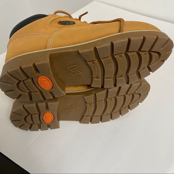 NY Lug Co Beige Winter Lace Up Boots Sz 6(Boys) - Picture 8 of 9